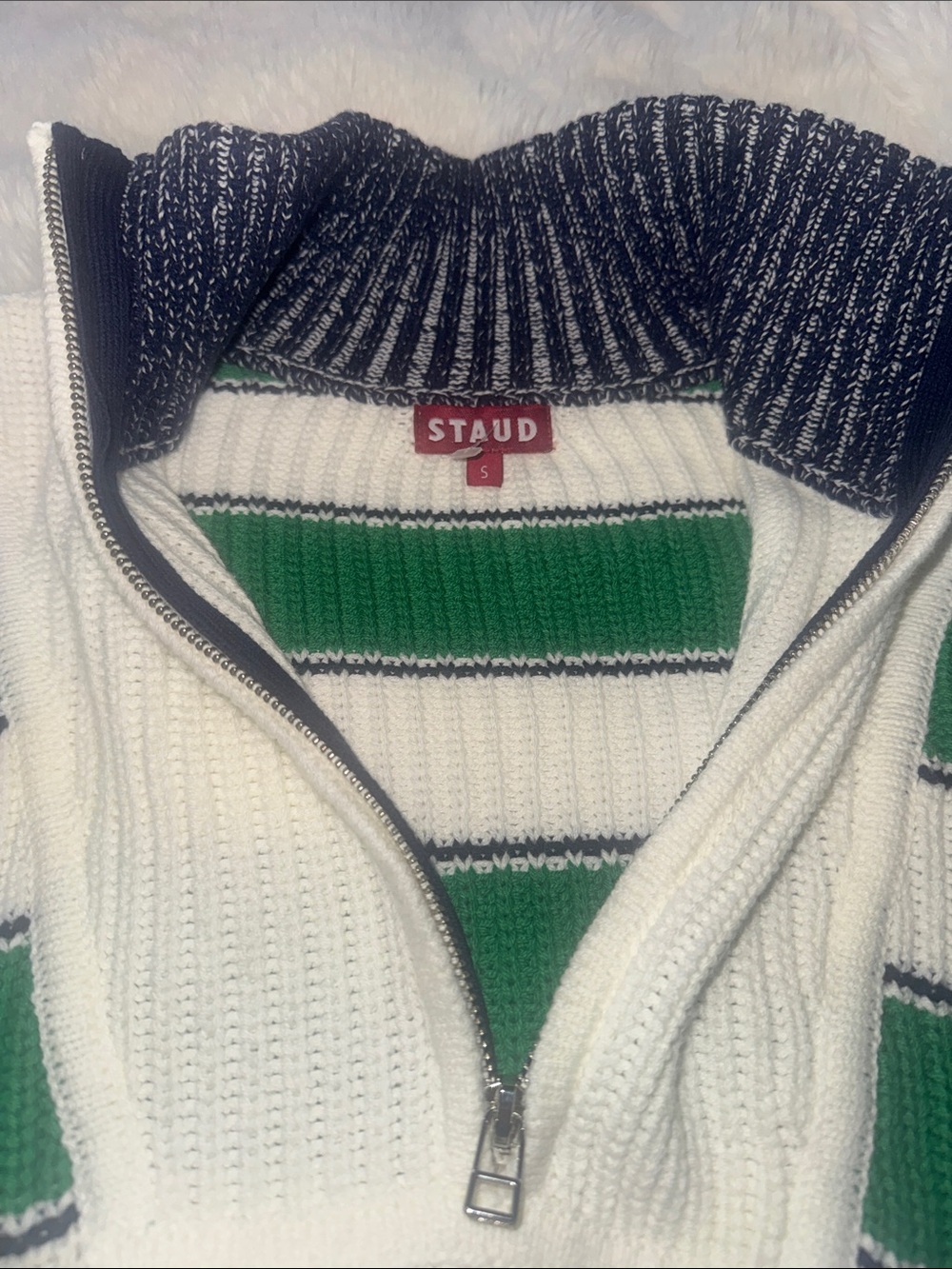 STAUD Cropped Hampton Sweater - Picture 2 of 6